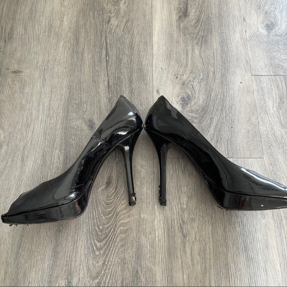 Dior Leather Peep Toe Pumps - Picture 6 of 8